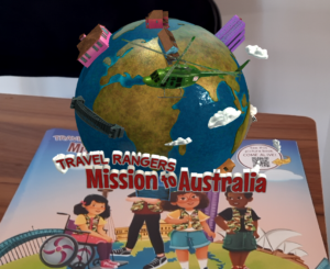 Travel Rangers Mission to Australia - cover of book about Australia with augmented reality on cover page